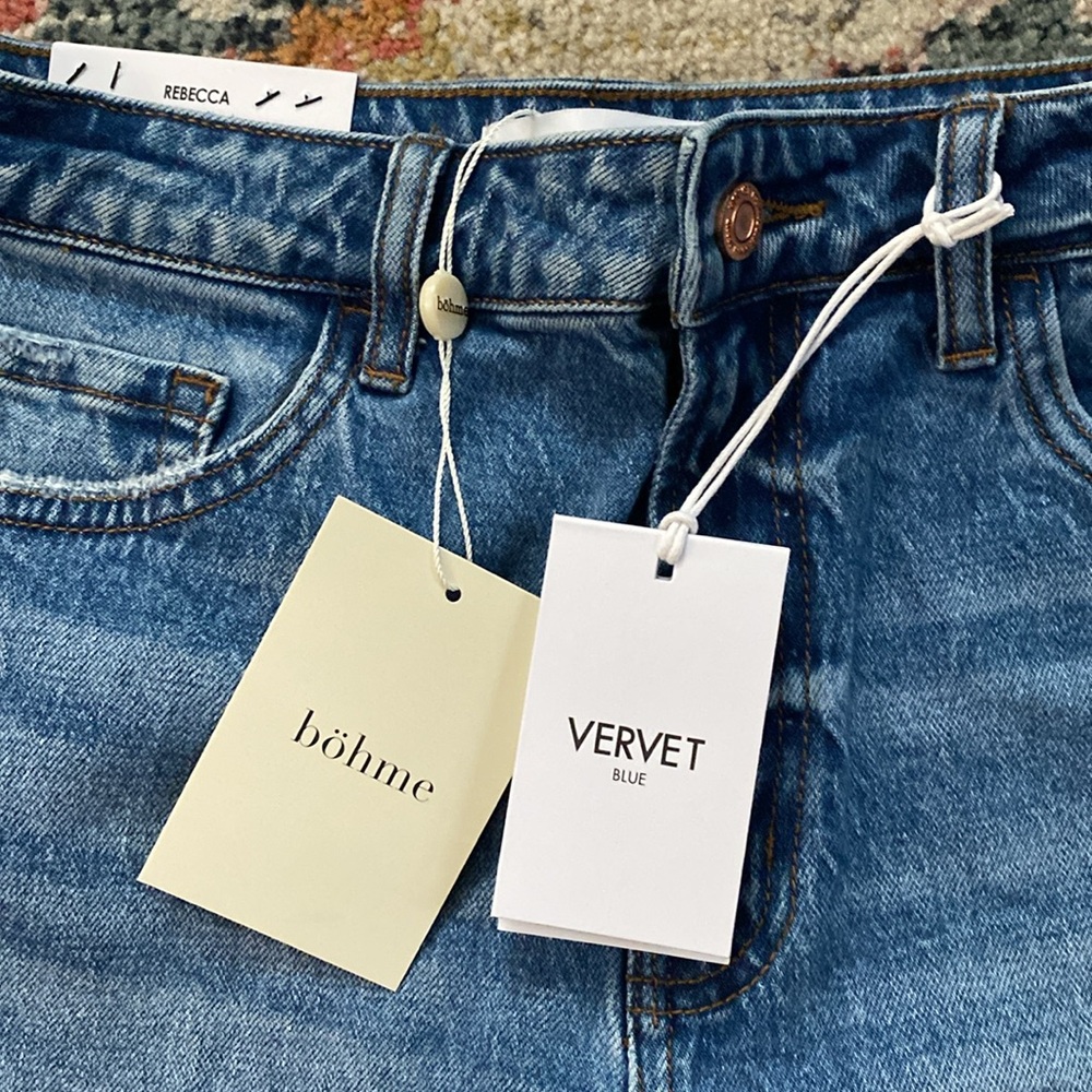 High Rise Denim Shorts - Picture 4 of 7